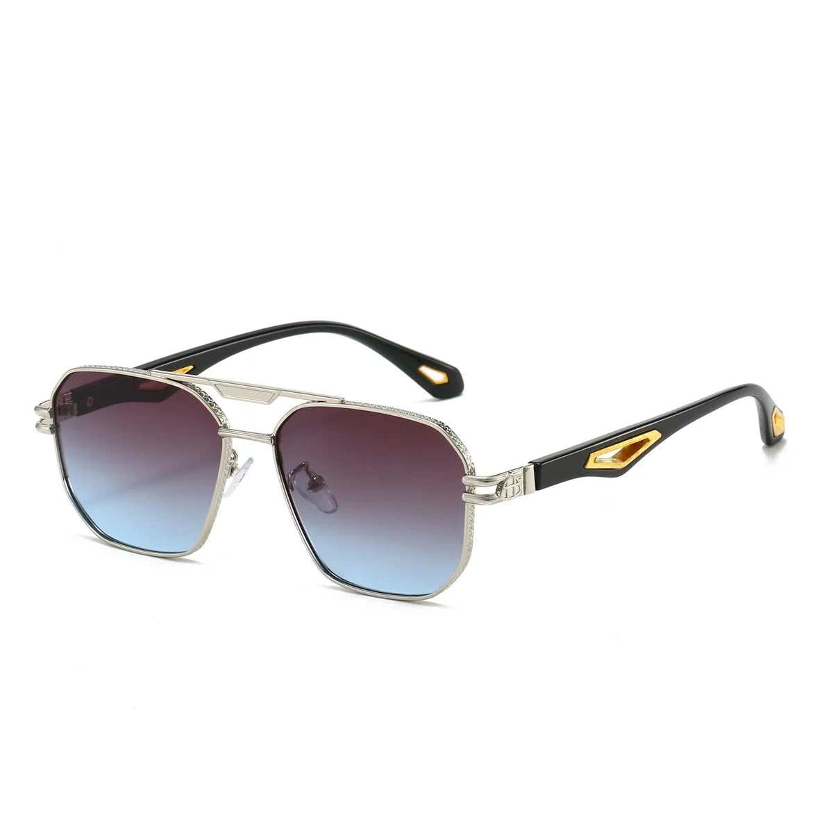 Vintage Classic Double Bridge Gradient Sunglasses