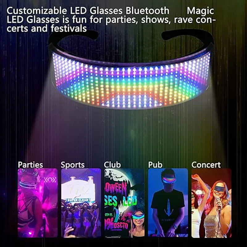 Shining Light up Bluetooth LED Glasses