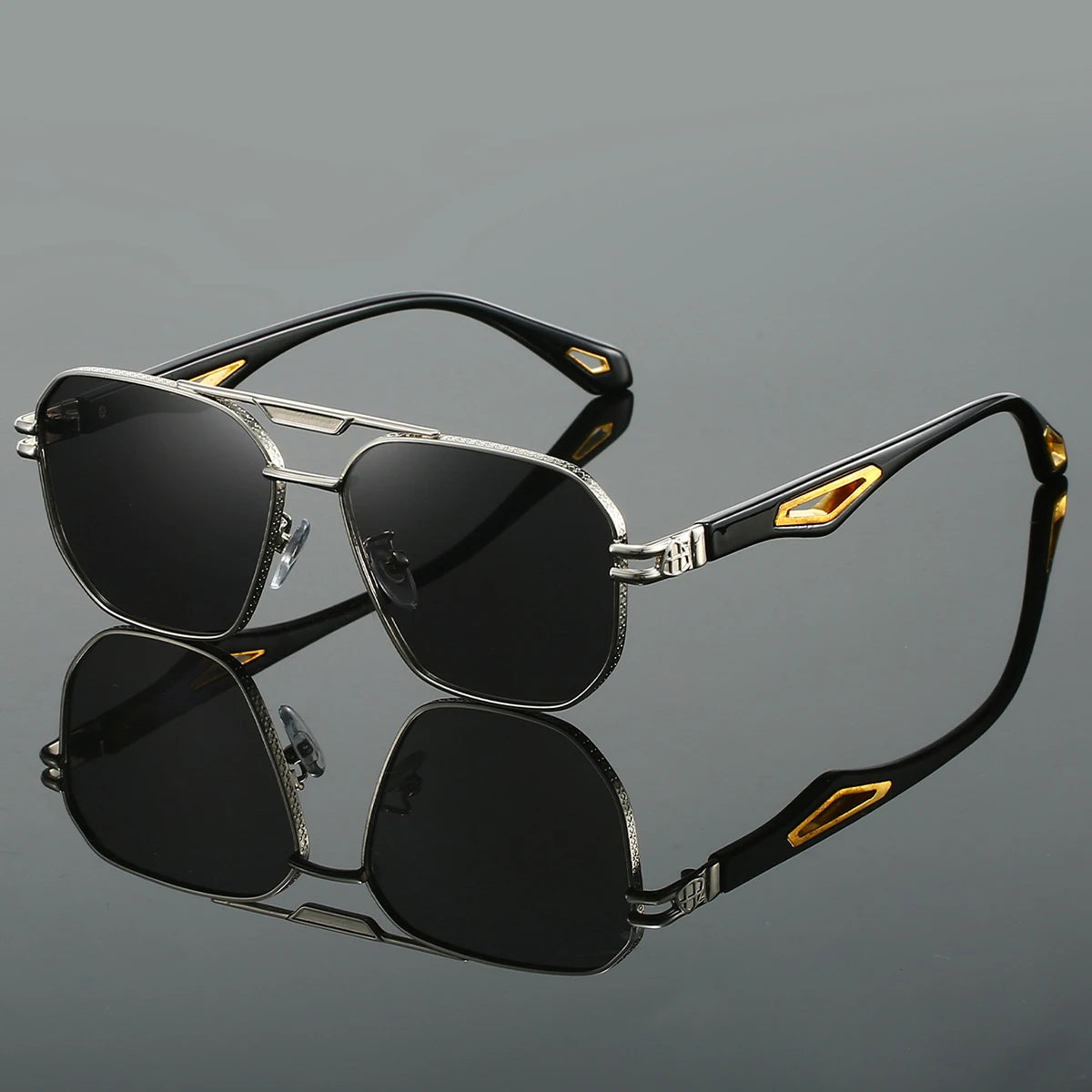 Vintage Classic Double Bridge Gradient Sunglasses