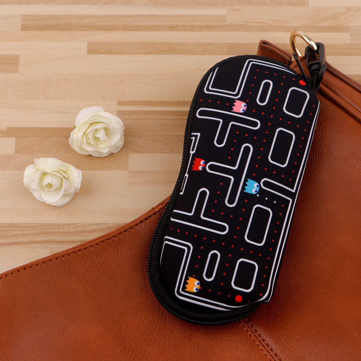 Cartoon funny Portable Zipper glasses Case