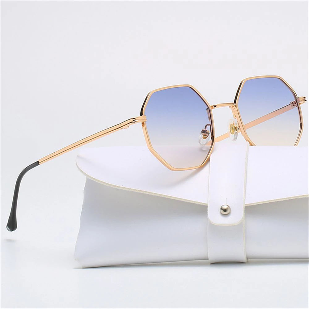 Octagon Ultraviolet Protective Polygonal Sunglasses