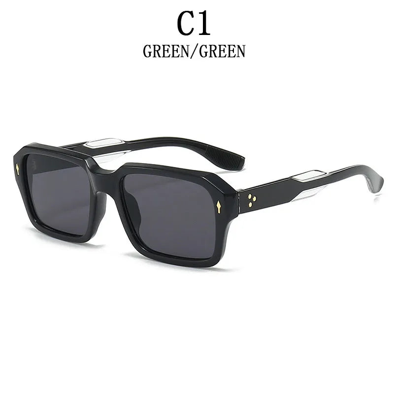 Unisex Square Sunglasses Retro Vintage Fashion Shades