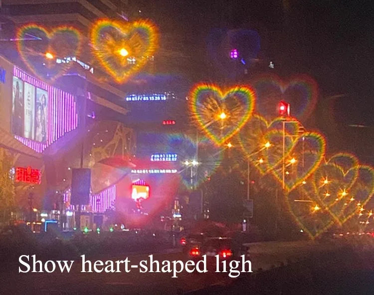 Love Heart Diffraction Glasses