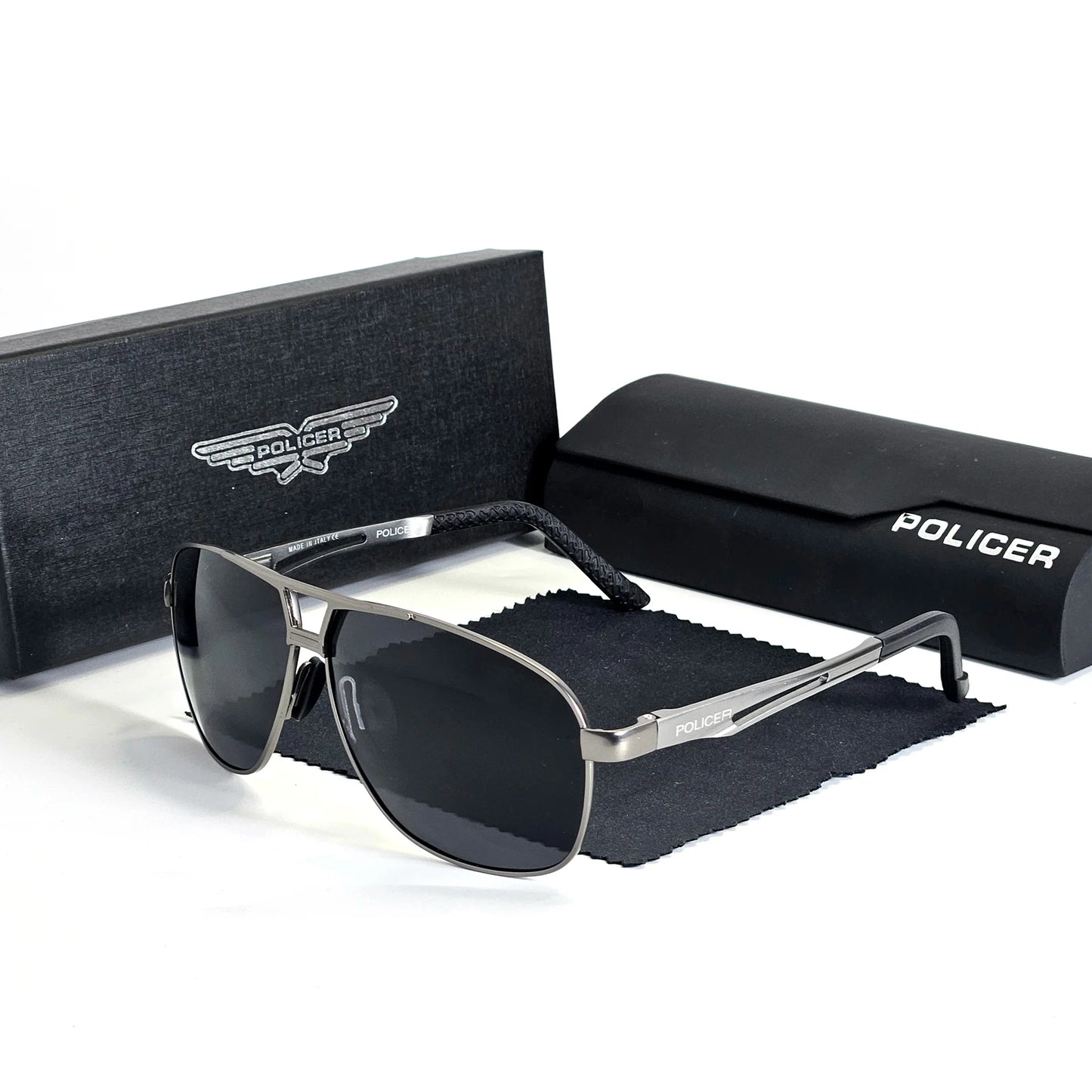Policer Luxury Polarized Pilot Sunglasses