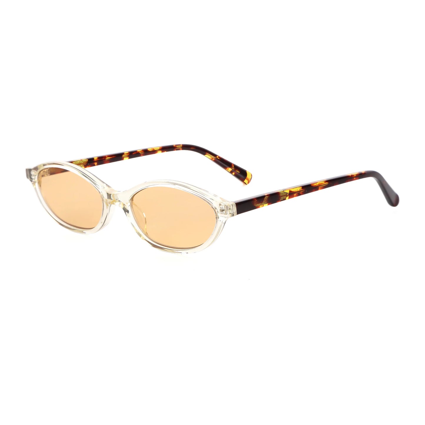 FocusAid Retro Oval Sunglasses – Small Acetate Frame