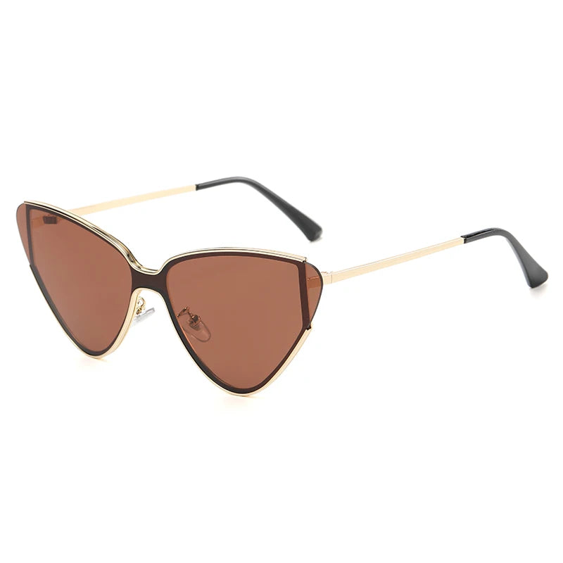 Luxury Metal Punk Cat Eye Women's Sunglasses