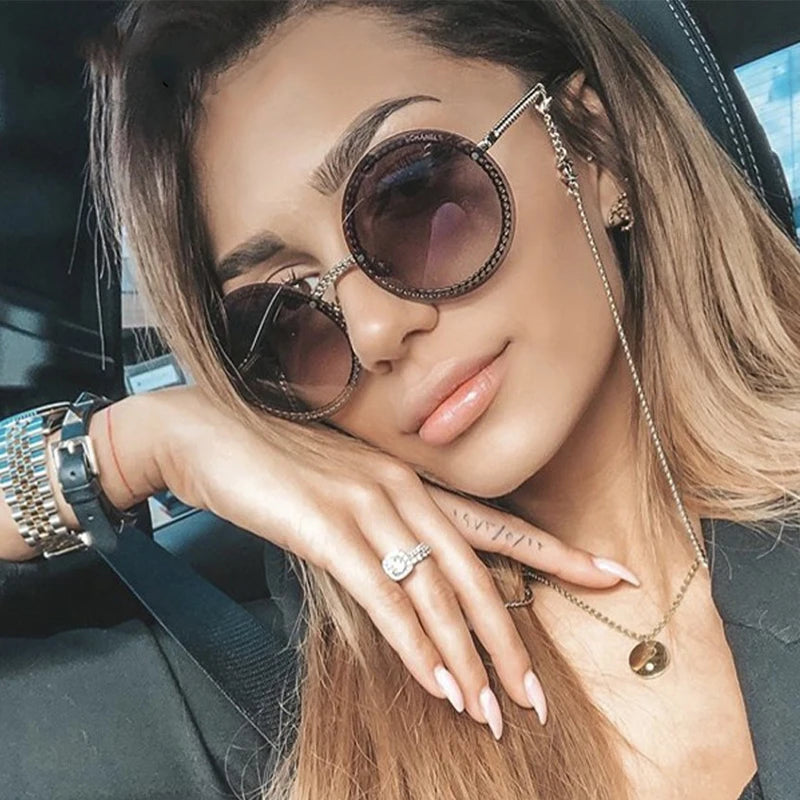 Luxury Vintage Rimless Sunglasses