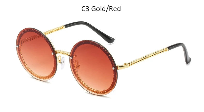 Luxury Vintage Rimless Sunglasses