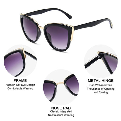 Timeless Splendor Cat-Eye Sunglasses