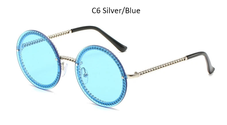 Luxury Vintage Rimless Sunglasses