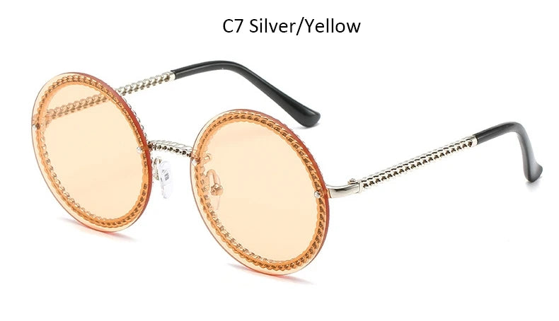 Luxury Vintage Rimless Sunglasses
