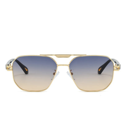 Vintage Classic Double Bridge Gradient Sunglasses