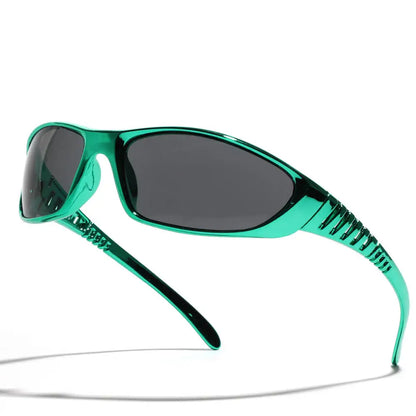 Y2K Silver Sunglasses – Futuristic Hollow Out Trend