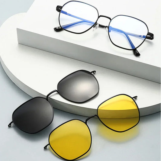 Polarized Sunglasses Men 3 In 1 Magnetic