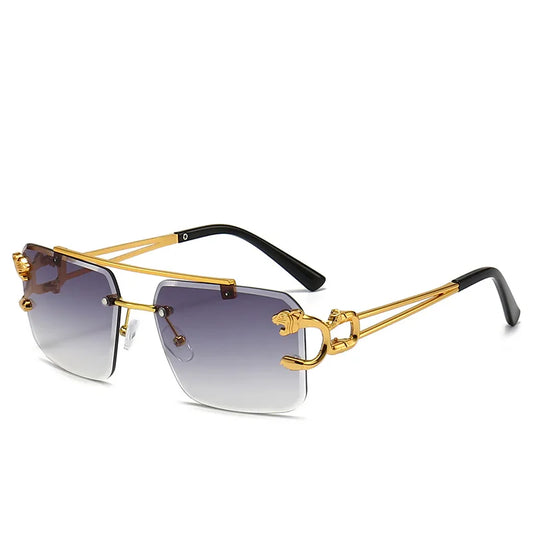 Vintage Designer Mirror Square Sunglasses