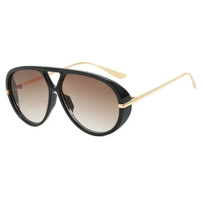 Bold Oversized Yellow Lens Sunglasses