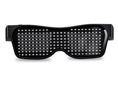 LED Bluetooth DIY Multilingual Text Graffiti Glasses