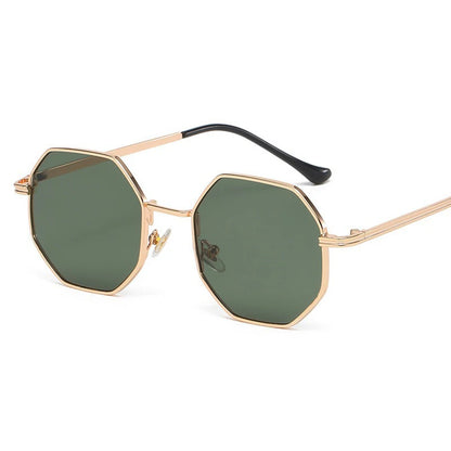 Octagon Ultraviolet Protective Polygonal Sunglasses