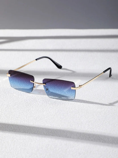 Rimless Square Sunglasses – Trendy Plastic