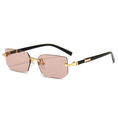 Fashion Rimless Square Sunglasses