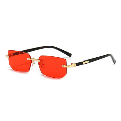 Fashion Rimless Square Sunglasses