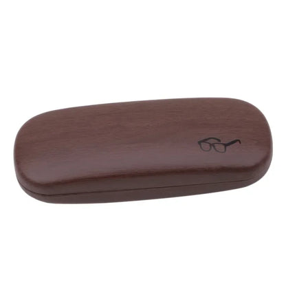 Wood Grain Glasses Case