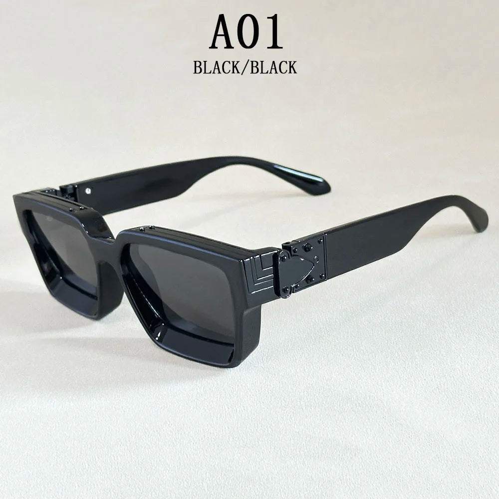 Retro Square Millionaire Sunglasses – Trendy