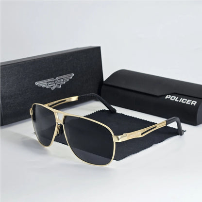 Policer Luxury Polarized Pilot Sunglasses