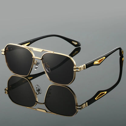 Vintage Classic Double Bridge Gradient Sunglasses