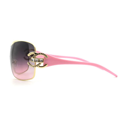 Glam Oversized One Piece Sunglasses