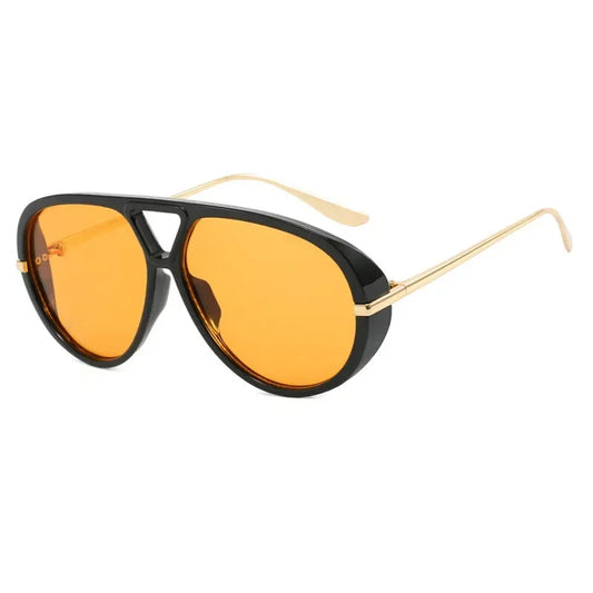 Bold Oversized Yellow Lens Sunglasses