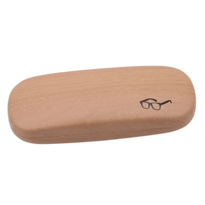 Wood Grain Glasses Case