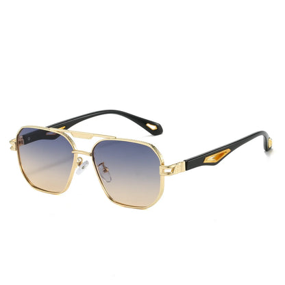 Vintage Classic Double Bridge Gradient Sunglasses