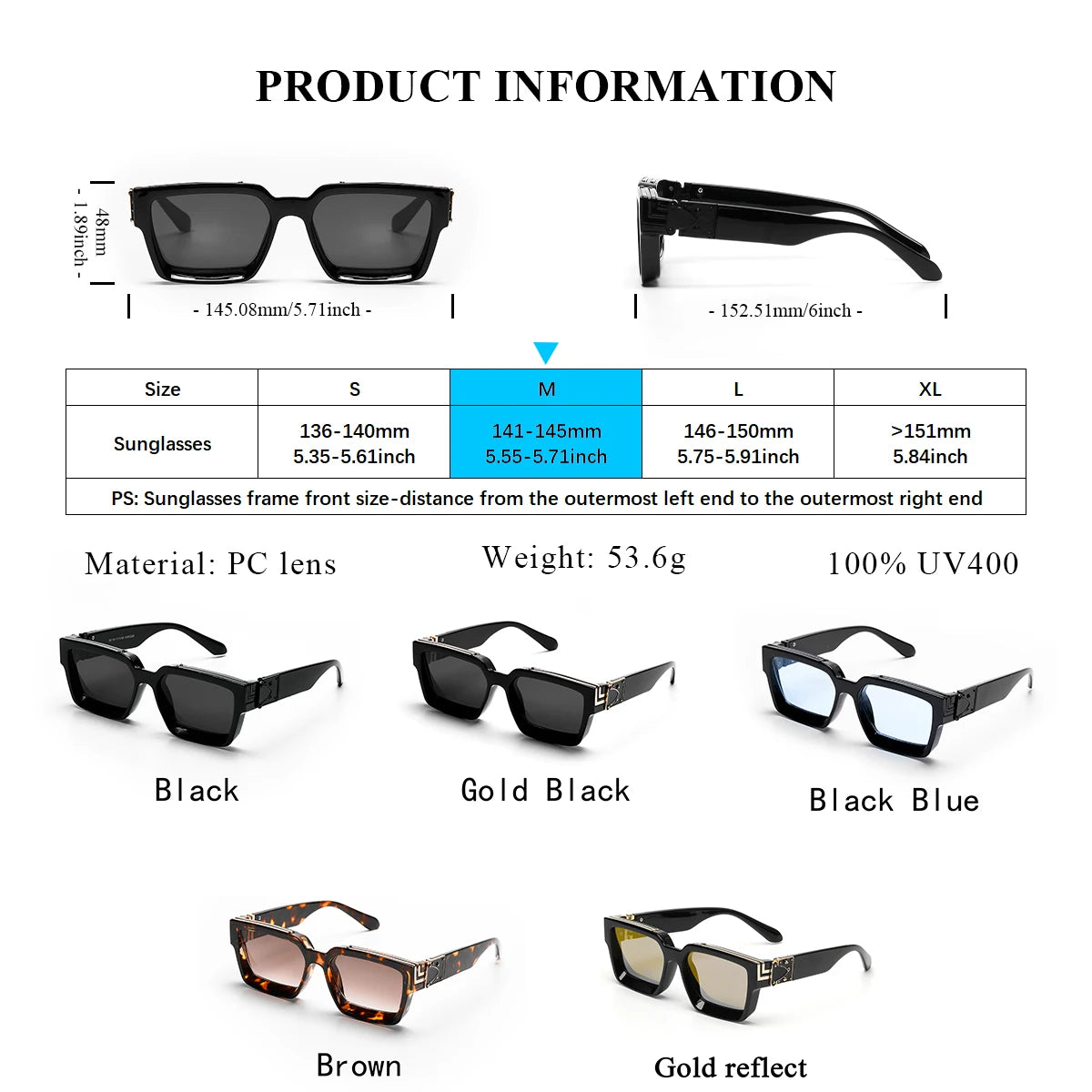Luxury Retro Millionaire Shades