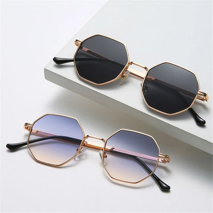 Octagon Ultraviolet Protective Polygonal Sunglasses