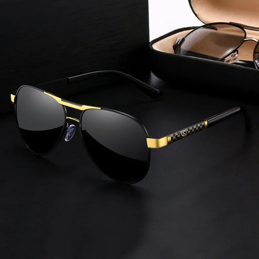 Luxury Vintage Polarized Pilot Sunglasses