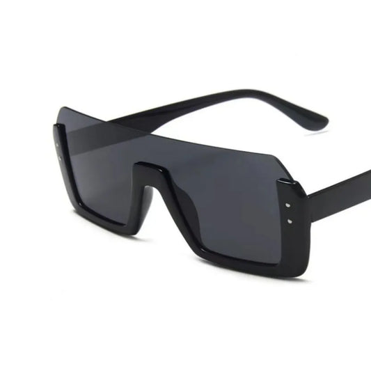 Vintage Half-Frame Square Sunglasses