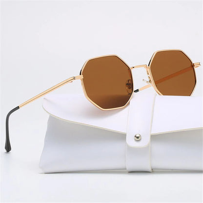 Octagon Ultraviolet Protective Polygonal Sunglasses