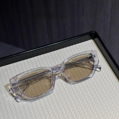 Trendy Retro Burgundy Sunglasses