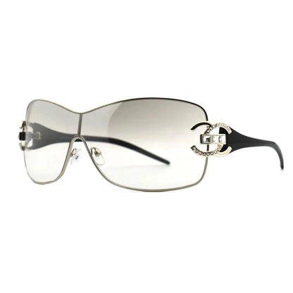 Glam Oversized One Piece Sunglasses