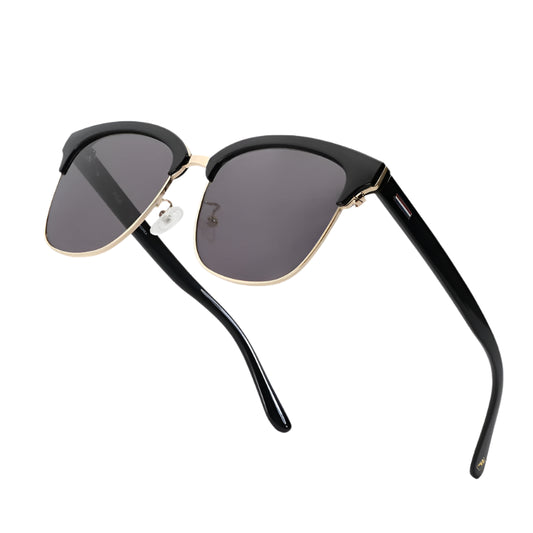 Trendy Metal & Acetate Square Sunglasses