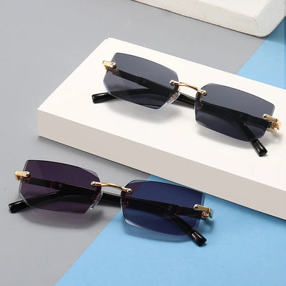 Fashion Rimless Square Sunglasses
