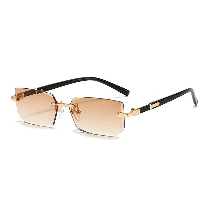 Fashion Rimless Square Sunglasses