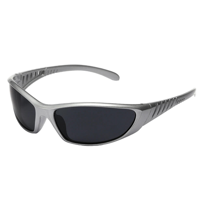 Y2K Silver Sunglasses – Futuristic Hollow Out Trend