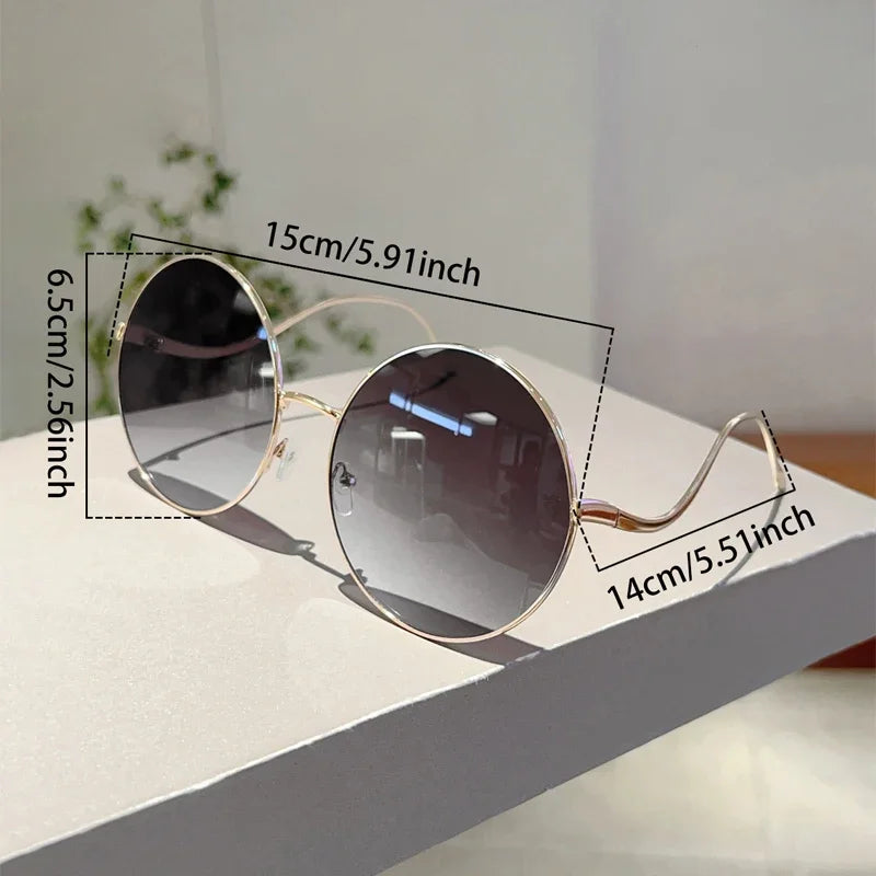 Vintage Oversized Round Sunglasses