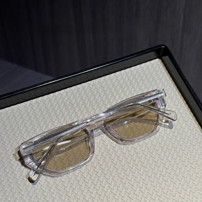 Trendy Retro Burgundy Sunglasses