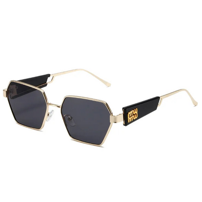 Irregular Hollow Punk Metal Women's Sunglasses