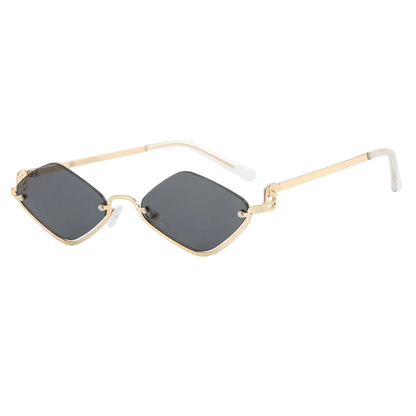 Half-Frame Diamond Sunglasses – Small Frame