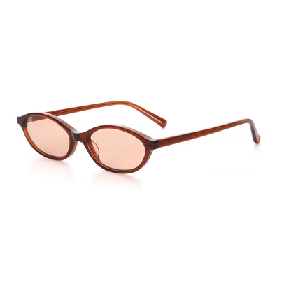 FocusAid Retro Oval Sunglasses – Small Acetate Frame