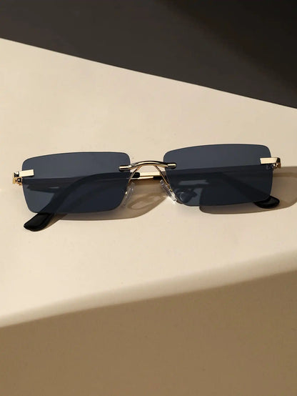 Rimless Square Sunglasses – Trendy Plastic